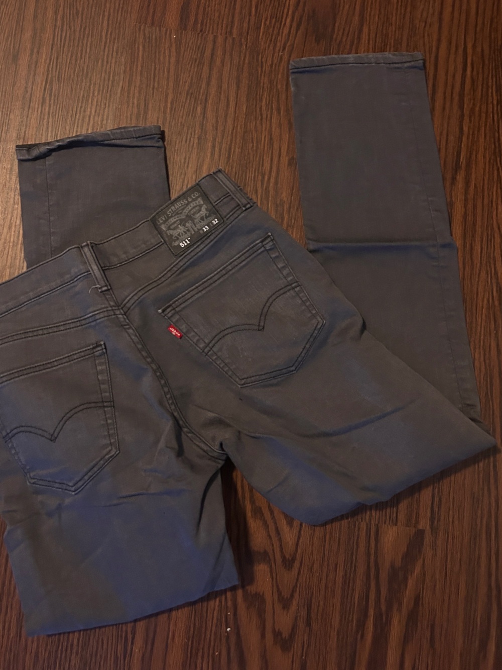 Levi's Men's Slim Jeans in Charcoal 33 x 32